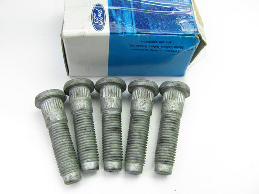 (5) NEW - OEM Ford F58Z-1107-AA Wheel Lug Studs