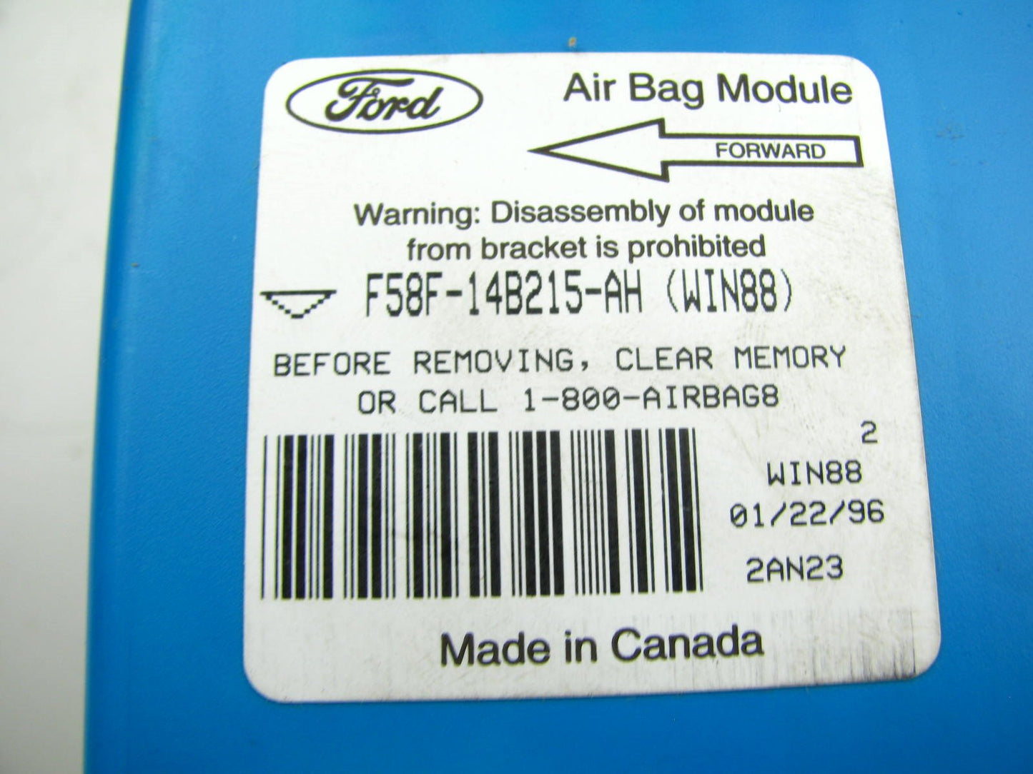 New Genuine OEM Ford F58Z-14B215-A SRS Control Module For 1995 Ford Windstar