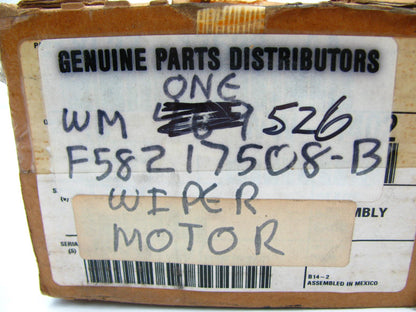 NEW GENUINE OEM Ford F58Z-17508-B Windshield Wiper Motor Casting# F58U-17B571-AC