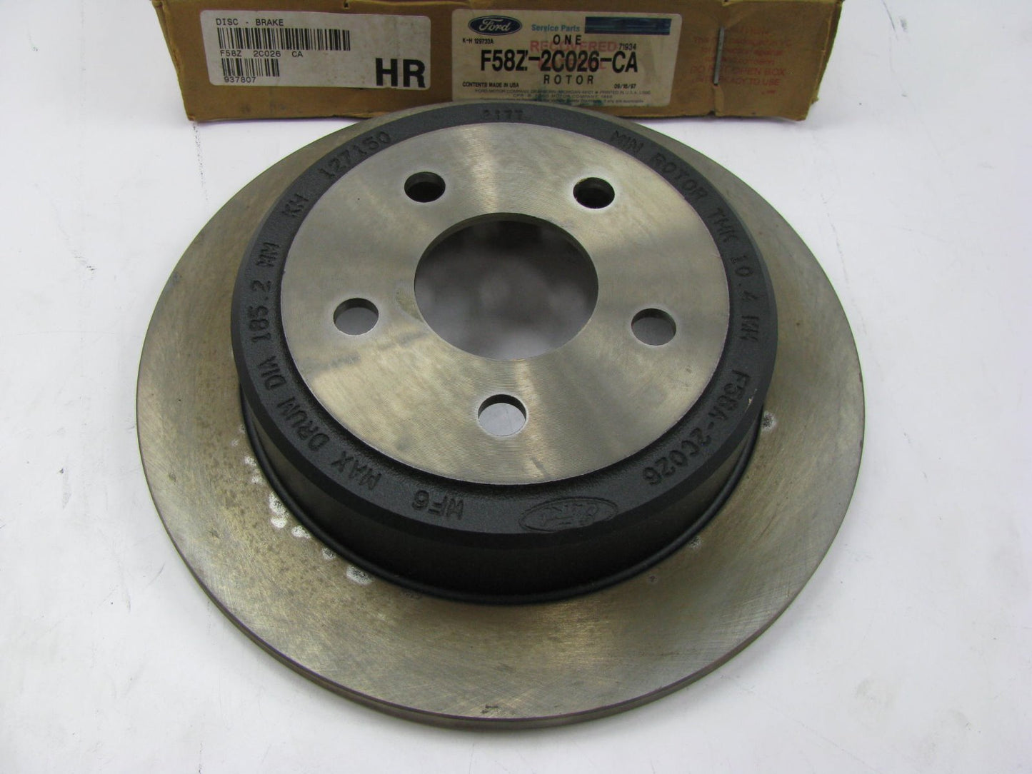 NEW GENUINE OEM Ford F58Z-2C026-CA Rear Disc Brake Rotor