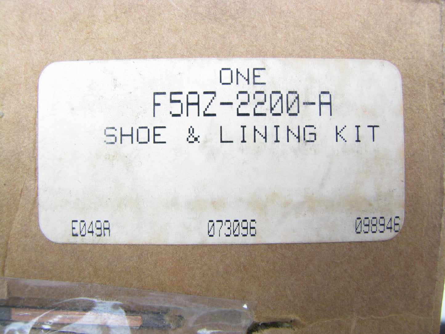 NEW - OEM Ford F5AZ-2200-A Rear Disc Brake Pads