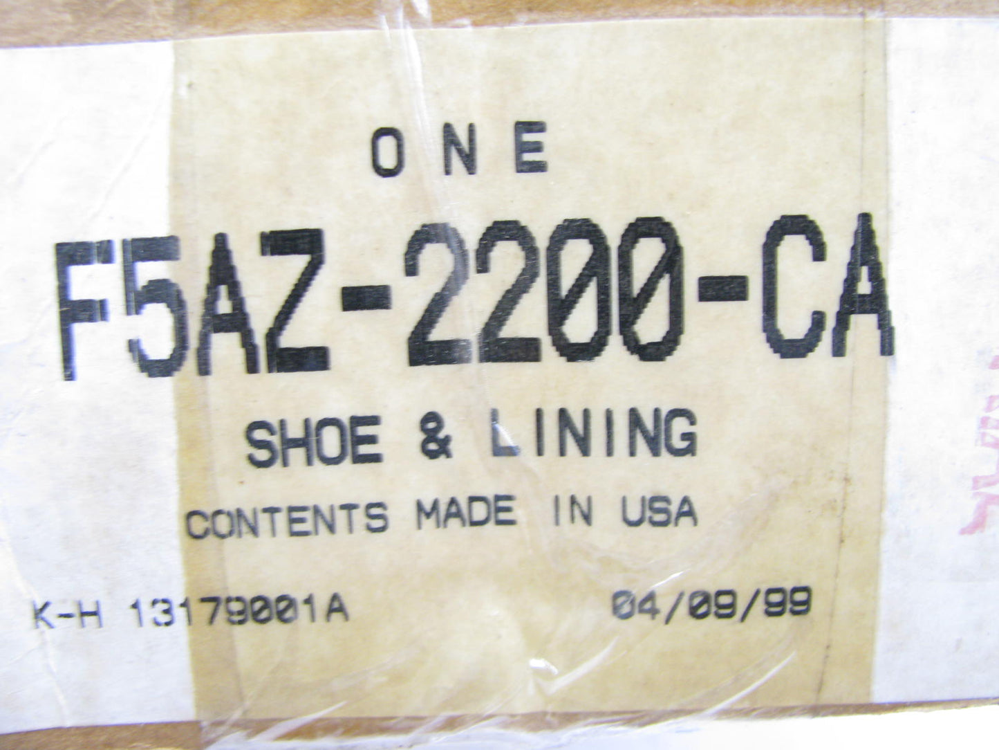 NEW OEM Ford F5AZ-2200-CA REAR Disc Brake Pads POLICE PACKAGE 1992-95 Crown Vic.