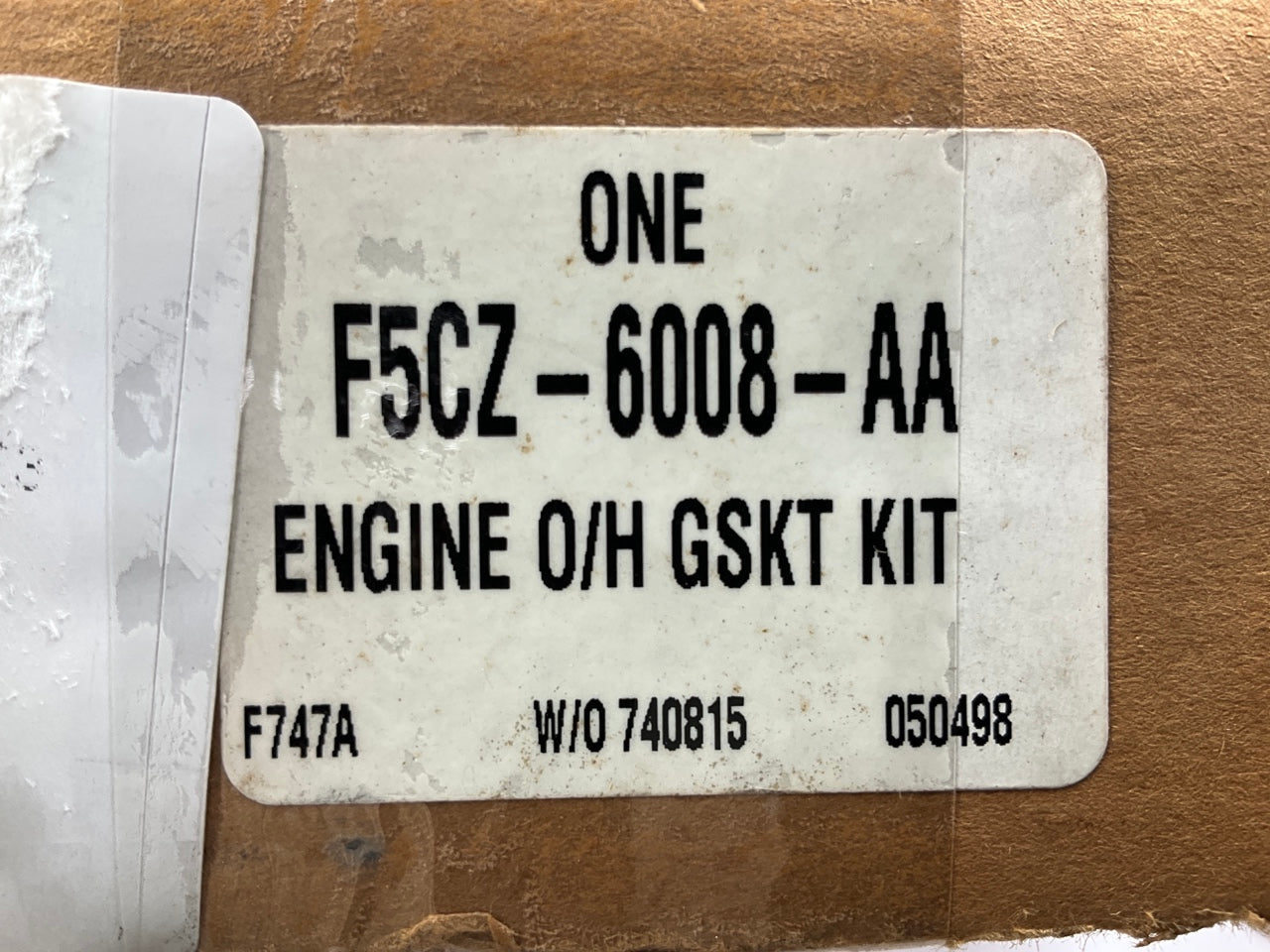 NEW - OEM Ford F5CZ-6008-AA Cylinder Head Gasket Set For 1991-1995 Escort 1.8L