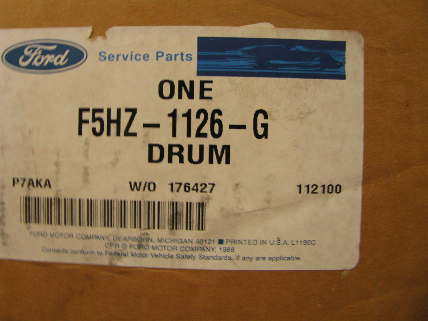 (2) OEM Ford F5HZ-1126-G Rear Brake Drums For 16.50'' X 7'' Brakes 85-123348-002