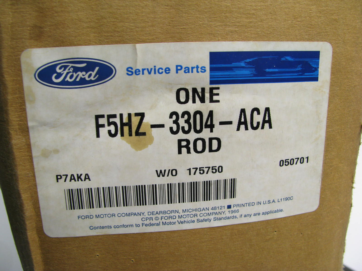 NEW - OEM Ford F5HZ-3304-ACA Steering Drag Link 1975-1977 W9000 WT9000