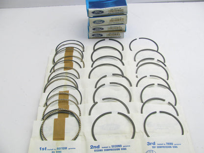 NEW - OEM Ford F5LY-6148-A-4 Complete Piston Ring Set - Standard 1995-1997 4.6L