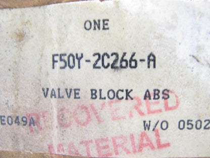 NEW - OEM Ford F5OY-2C266-A ABS System Brake Valve Block 1995-1997 Continental