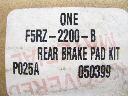 NEW - OEM F5RZ-2200-B Front Disc Brake Pads For 1995-2000 Contour & Mystique