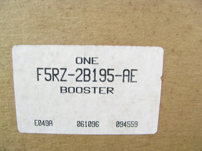 NOS OEM Ford F5RZ-2B195-AE Power Brake Booster & Master Cylinder - W/O ABS ONLY