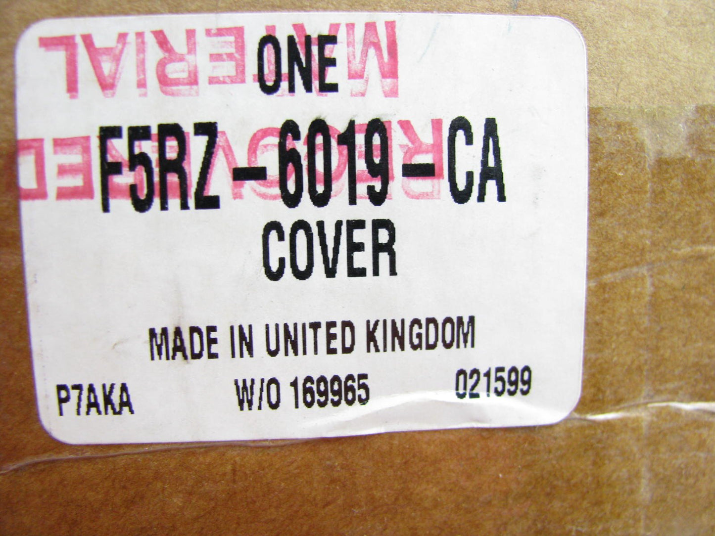 NEW - OEM Ford F5RZ-6019-CA Upper Timing Cover 1995-1997 Contour Mystique 2.0L