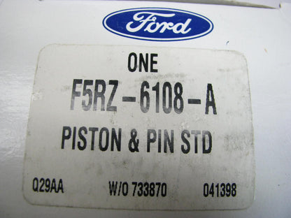 (4) NEW - OEM Ford F5RZ-6108-A Engine Pistons - Standard 1995-97 Contour 2.0L-L4