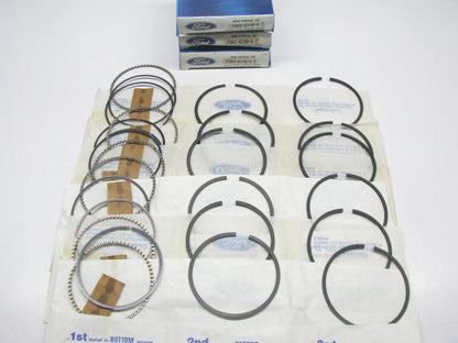 NEW - OEM Ford F5RZ-6148-A Full Piston Ring Set - Standard 1995-1999 2.0L-L4