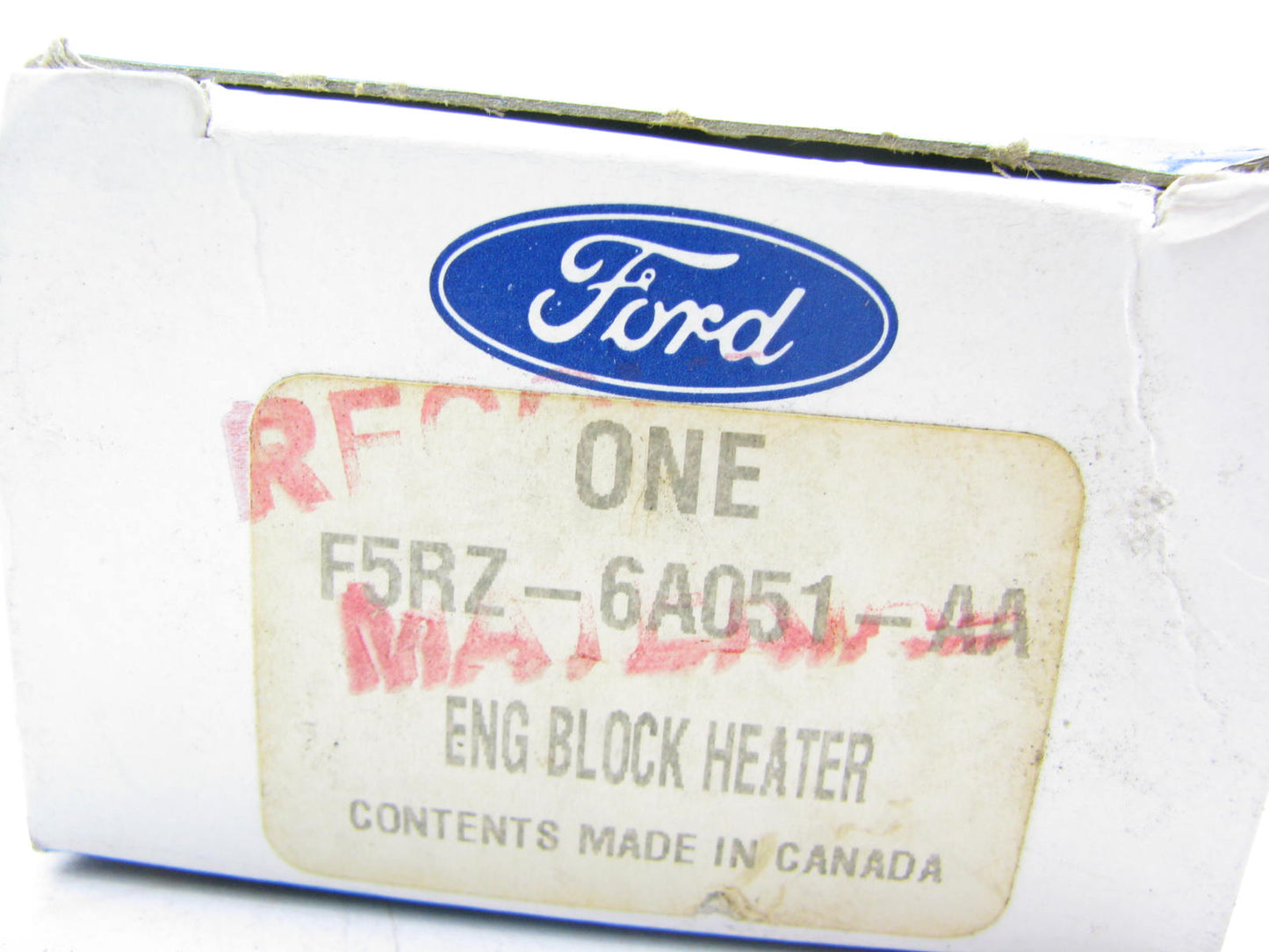 New Genuine OEM Ford Engine Block Heater 01-03 Escape 98-03 Escort 00-04 Focus