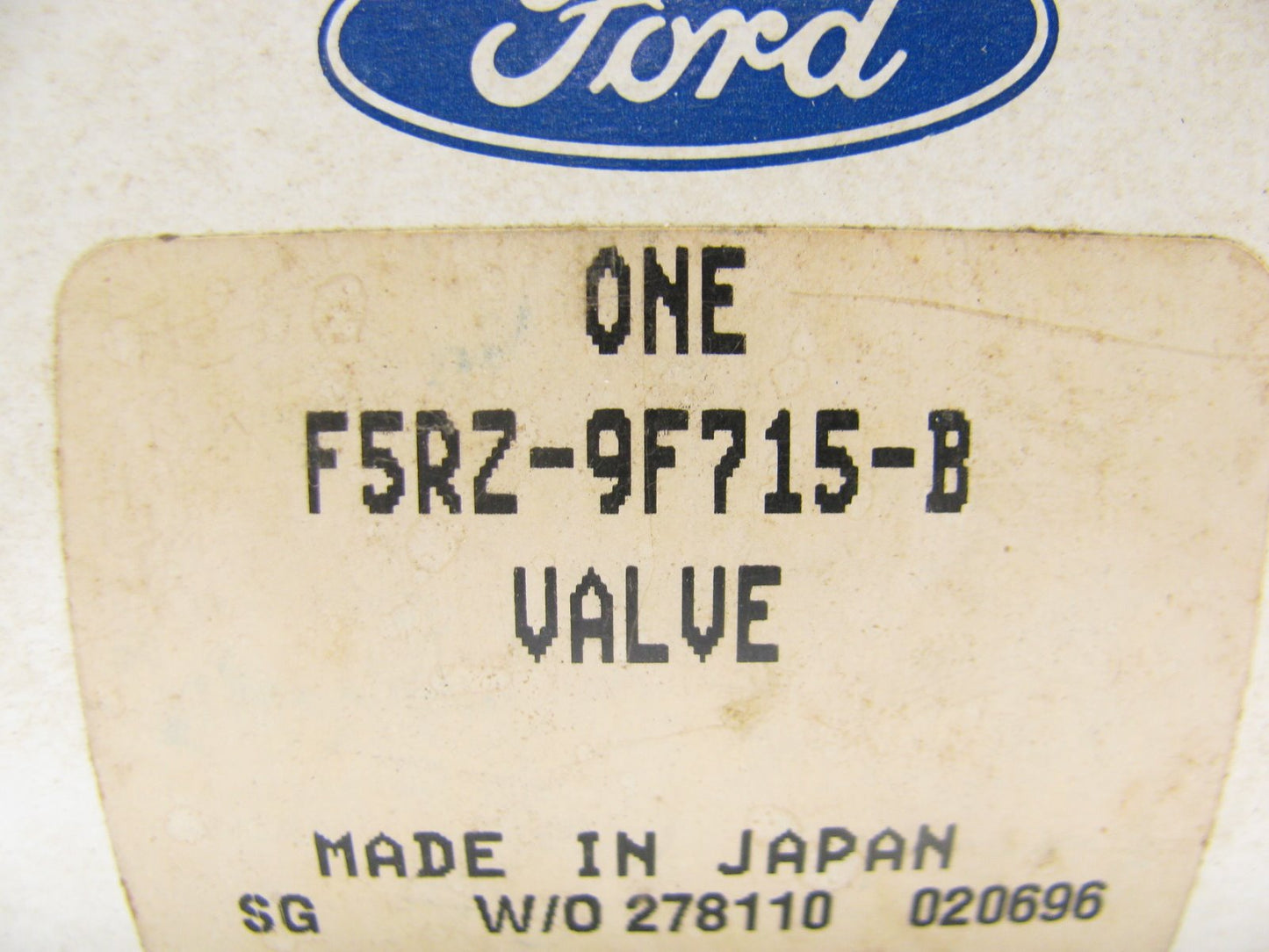 NEW - OEM Ford F5RZ-9F715-B Idle Air Control Valve 1995 Contour Mystique 2.0L