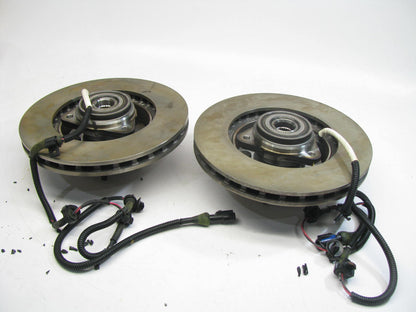 DAMAGED INSULATION - (2) OEM Ford Front Brake Rotor & Hub 95-01 Explorer 4WD ABS