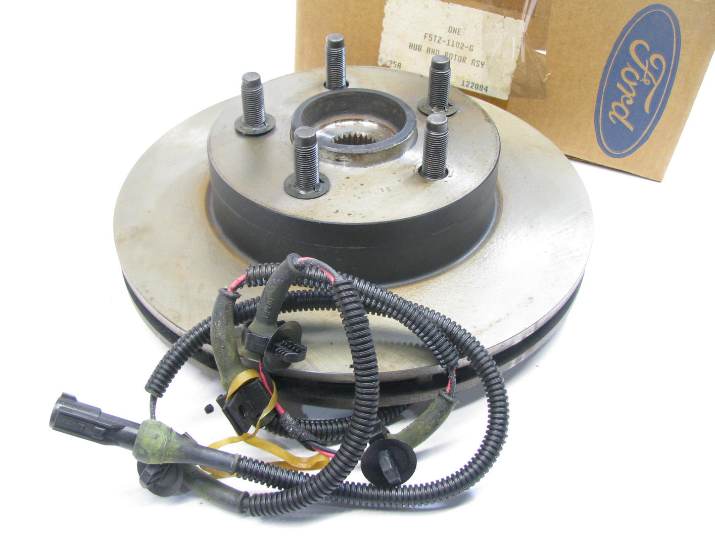 DAMAGED INSULATION - OEM Ford Front Brake Rotor & Hub 95-01 Explorer 4WD W/ ABS