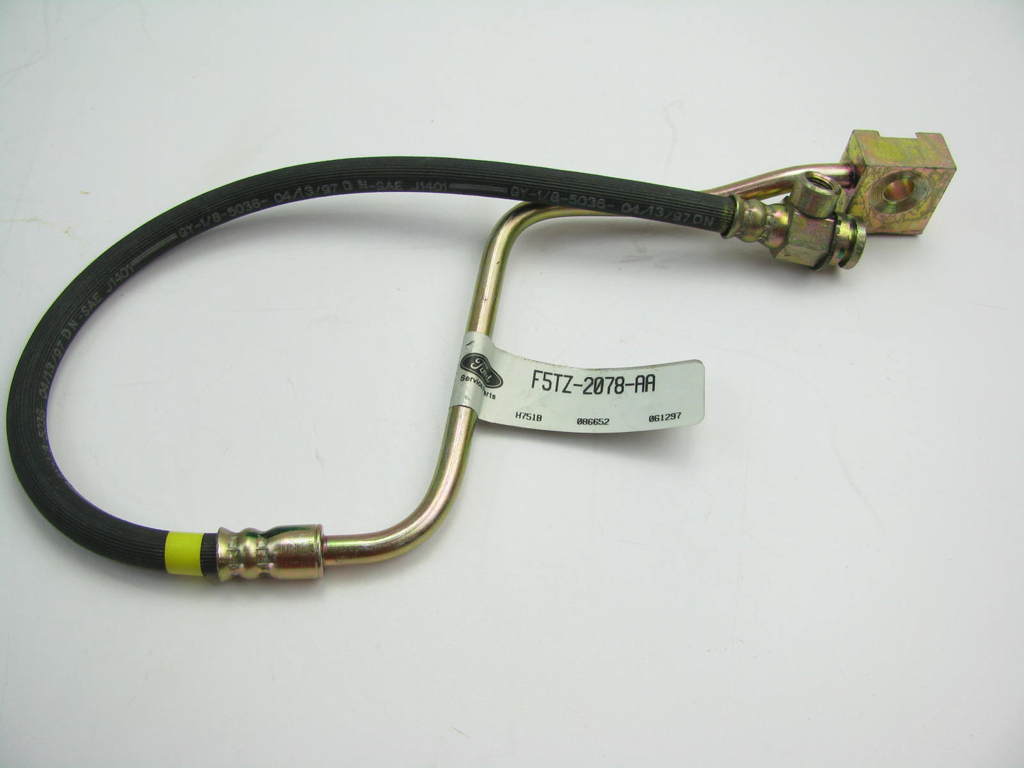 NEW - OEM Ford F5TZ-2078-AA Brake Hydraulic Hose - Front Left / Right