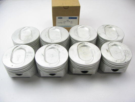 (8) NOS Ford F5TZ-6108-DA Piston & Pin Set 0.060'' 1993-1997 F-250 F-350 7.5L 460
