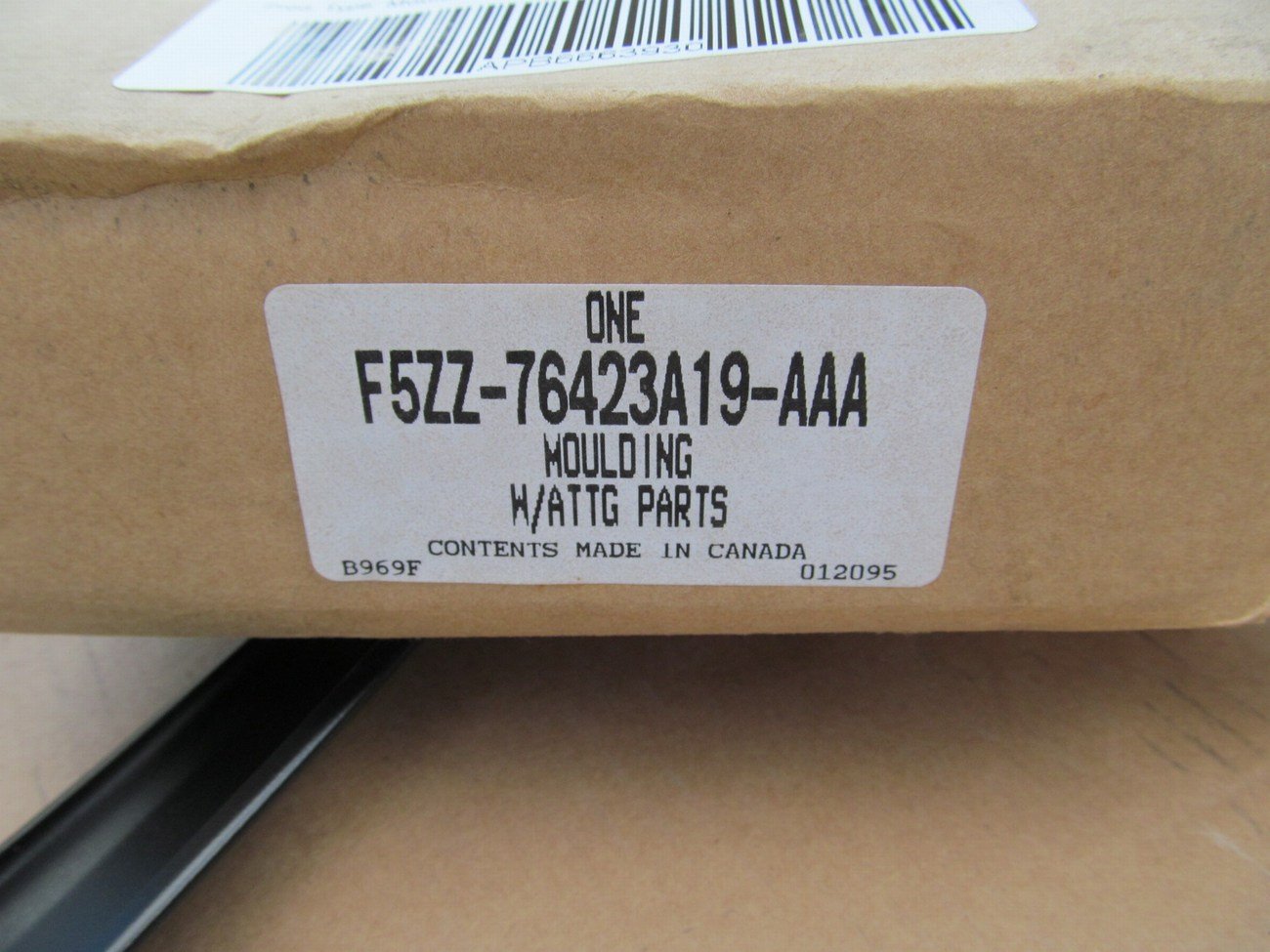 NEW 1995 Ford Mustang SVT Cobra Convertible Left Top Base Moulding Soft Hard Top