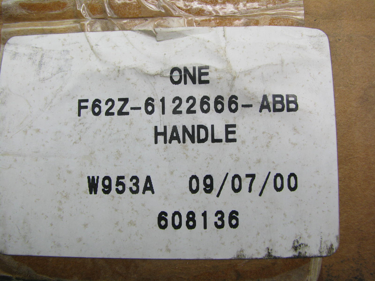 NEW - OEM Ford F62Z-6122666-ABB Right Door Pull Handle 1996-1997 Probe