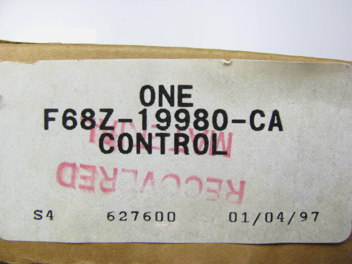 New OEM Ford F68Z-19980-CA HVAC Dash Control Panel Face Plate 1996 Ford Windstar