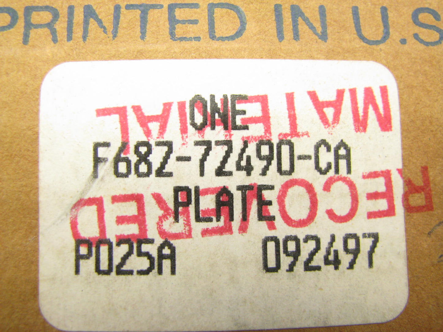 Ford OEM F68Z-7Z490-CA Bonded Valve Body Plate 1996-1997 Windstar 3.8L AX4S