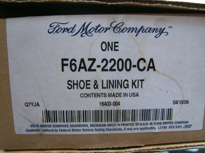 NEW GENUINE OEM Ford F6AZ-2200-CA Rear Disc Brake Pads