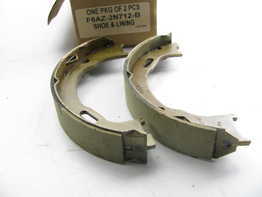 New Genuine OEM Ford F6AZ-2N712-B PARKING Brake Shoes - Does ONE WHEEL ONLY