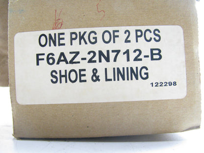 New Genuine OEM Ford F6AZ-2N712-B PARKING Brake Shoes - Does ONE WHEEL ONLY