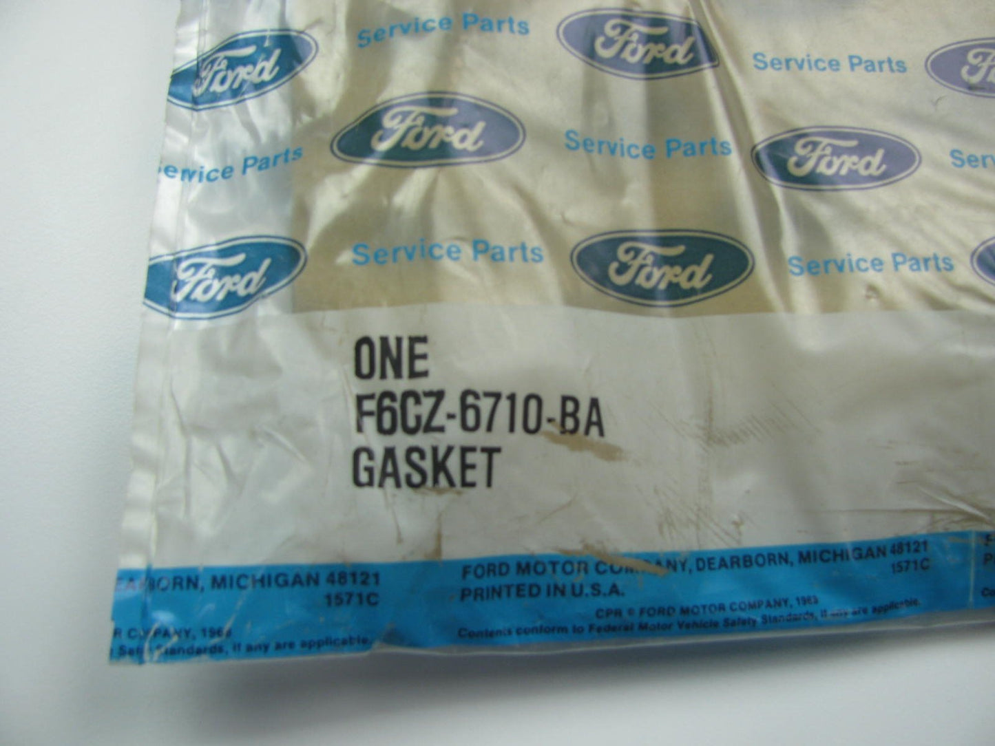 OEM Ford F6CZ-6710-BA Engine Oil Pan Gasket 1993-96 Escort 1.9L, 1997-1999 2.0L