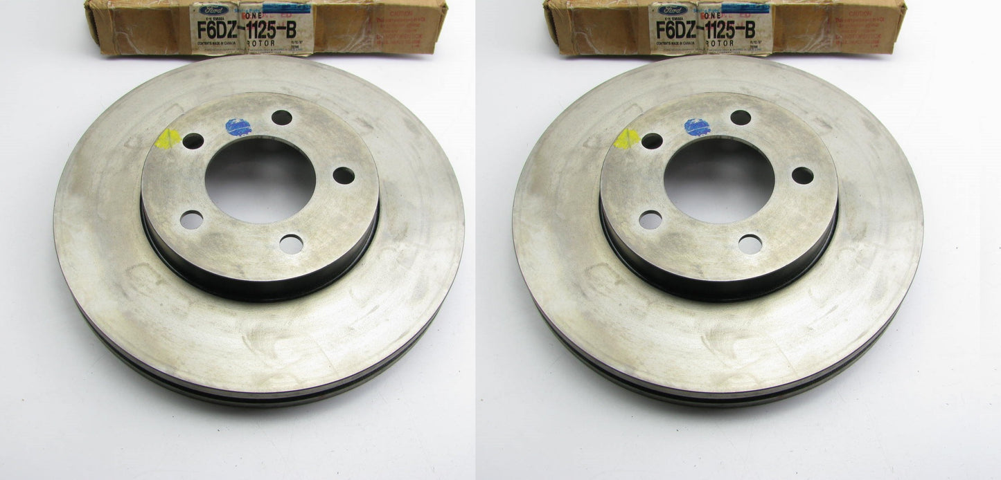 (2) NOS - OEM Ford F6DZ-1125-B Front Disc Brake Rotors