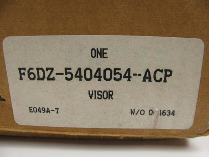 NOS OEM Ford F6DZ-5404054-ACP Right Small Inner Sun Visor -1996-1999 Taurus SHO