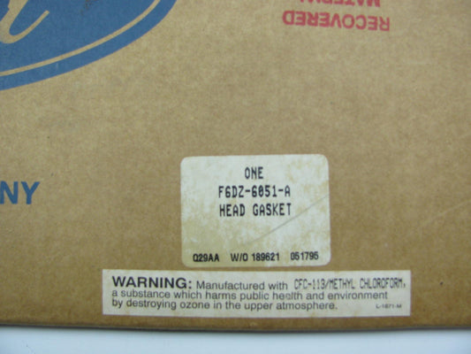 NEW - OEM Ford F6DZ-6051-A Right Cylinder Head Gasket 96-04 3.0L V6 DOHC DURATEC