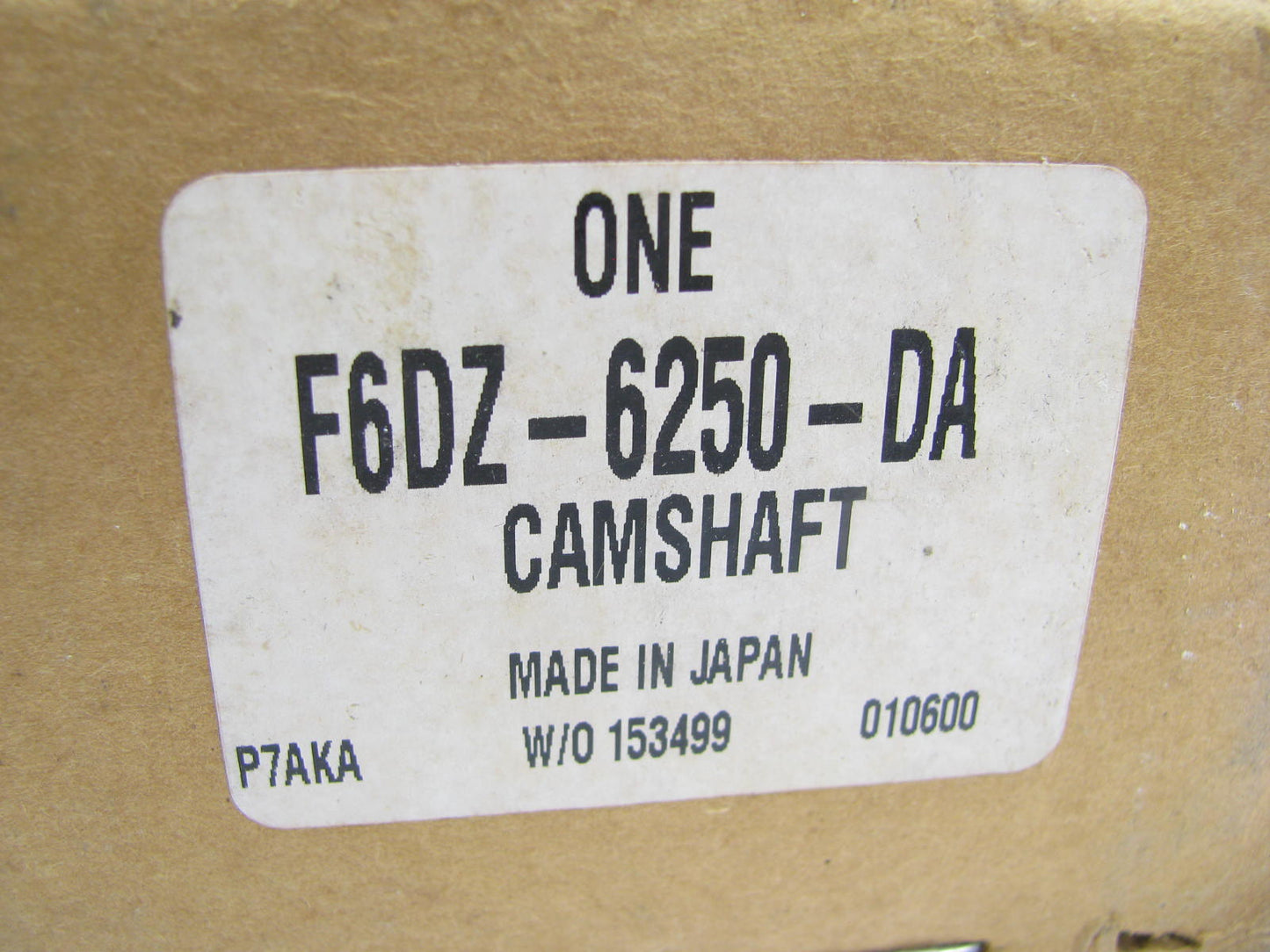 NEW - OEM Ford F6DZ-6250-DA Left Intake Camshaft 96-99 Ford Taurus SHO 3.4L-V8