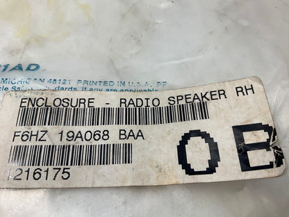 NEW - OEM Ford F6HZ-19A068-BAA Right Radio Speaker Enclosure 1996-1998 Aeromax