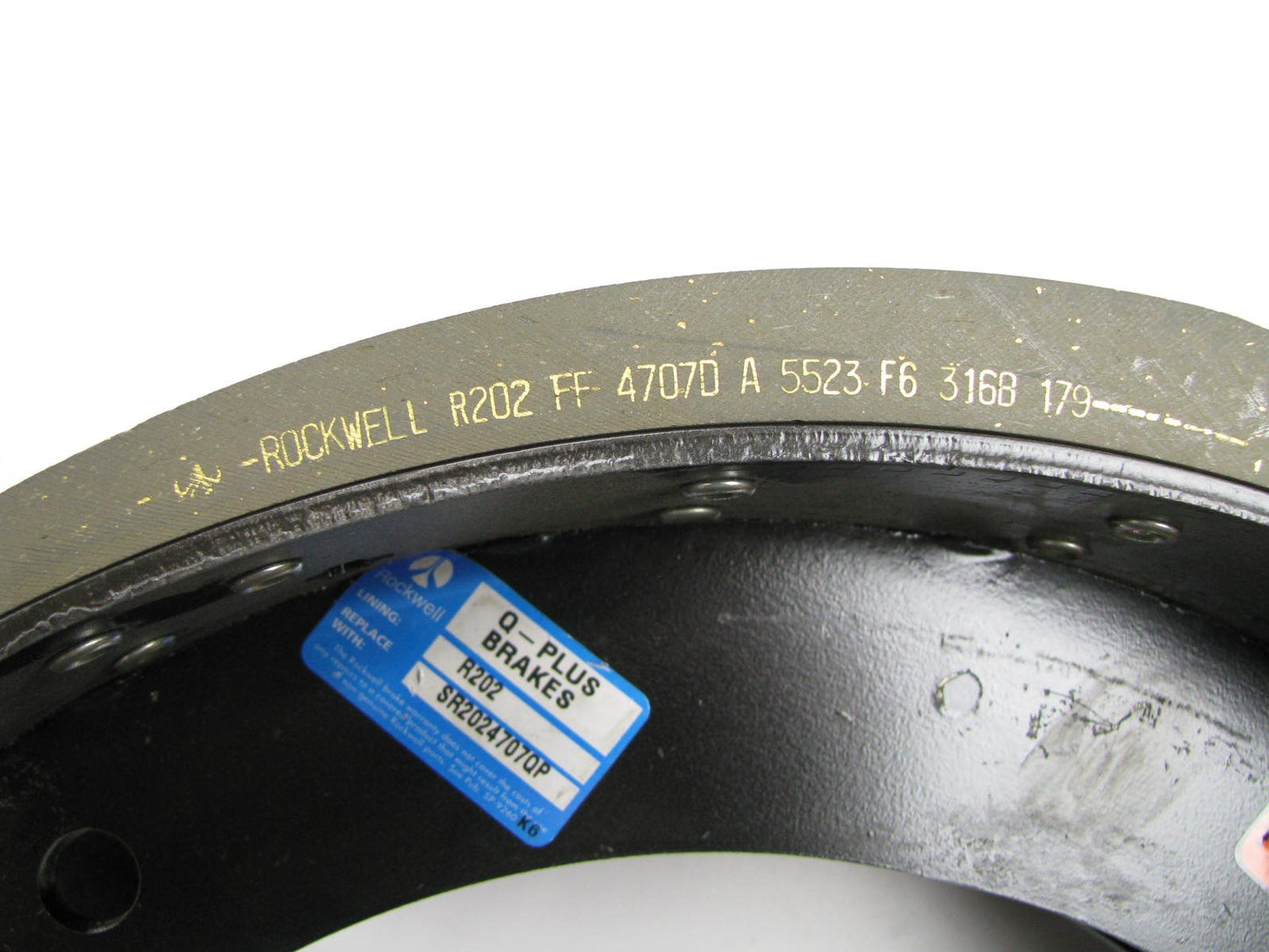 NEW OEM Ford F6HZ-2218-BA Drum Brake Shoe - Rockwell R202 SR2024707QP 16.5''x7''