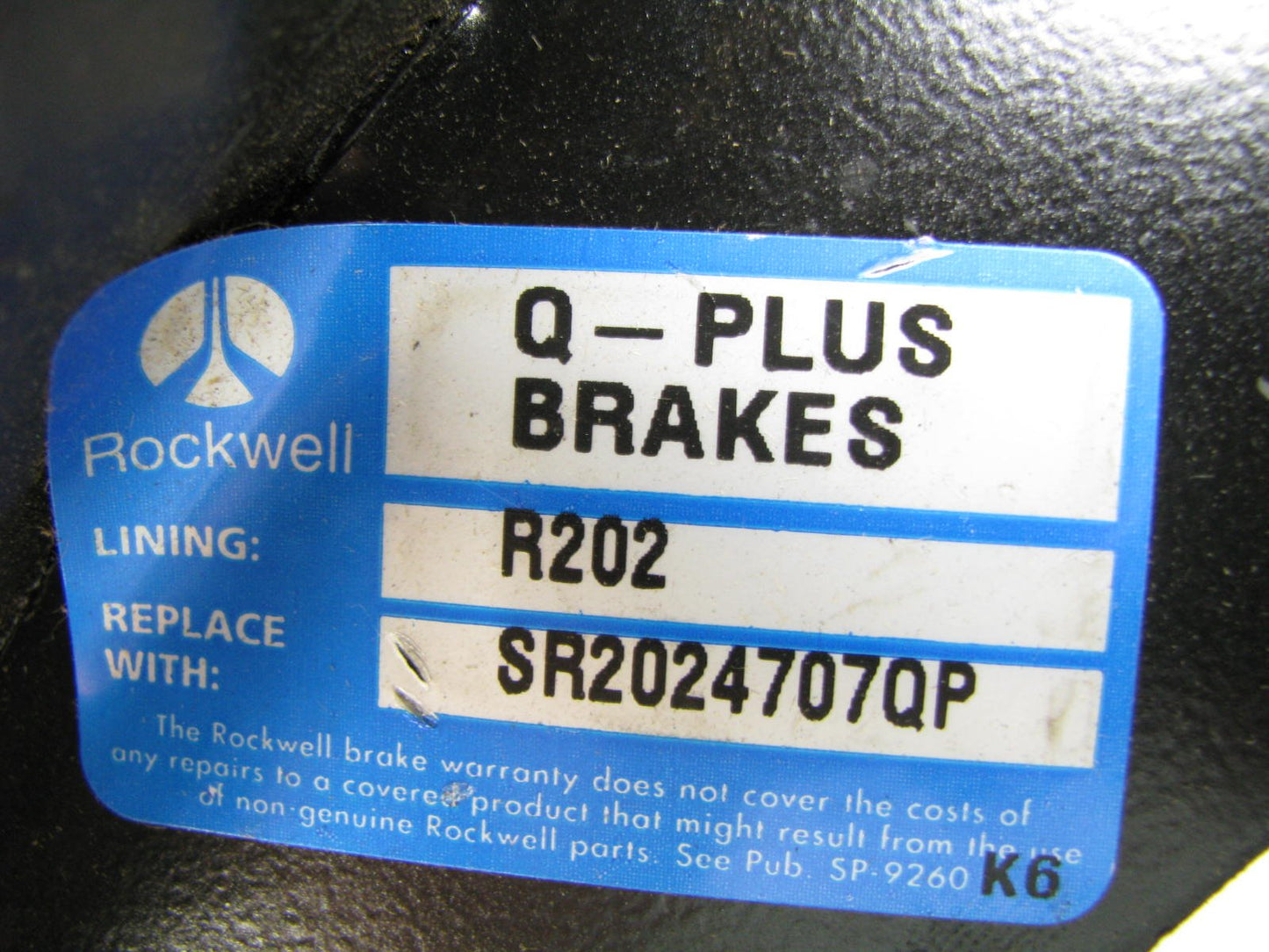 NEW OEM Ford F6HZ-2218-BA Drum Brake Shoe - Rockwell R202 SR2024707QP 16.5''x7''