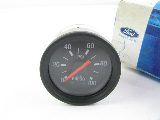 NEW - OEM Ford F6HZ-9273-AB Engine Oil Pressure Gauge, 0-100 PSI - F6HT-9273-AB