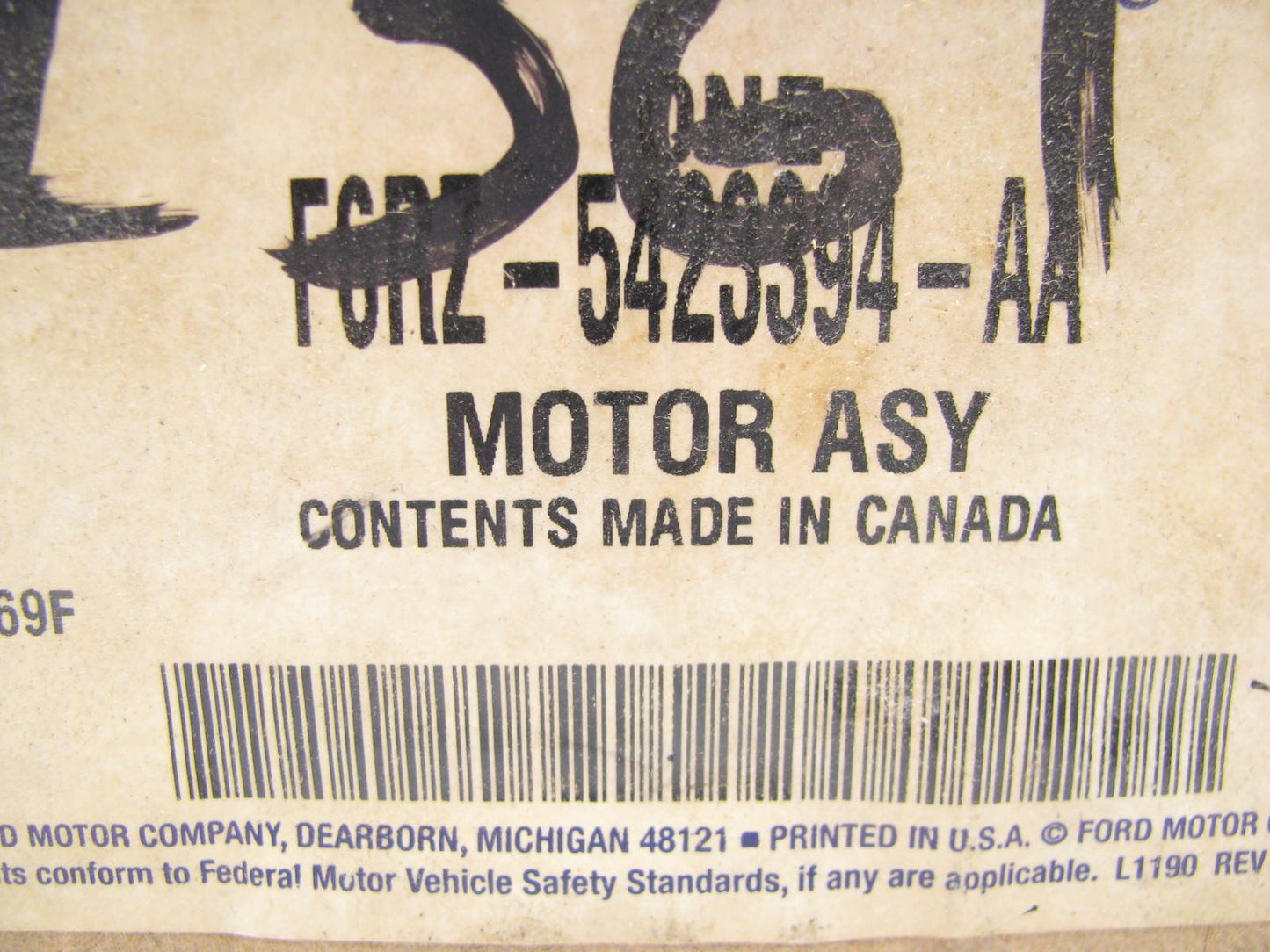 NEW - OEM GENUINE Ford F6RZ-5423394-AA Right Passengers Side Power Window Motor