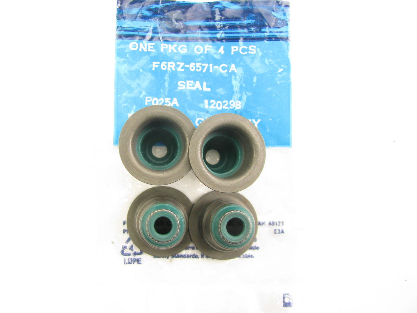 (4) NEW - OEM Ford F6RZ-6571-CA-4 Valve Stem Seals 1996-1997 Contour 2.0L