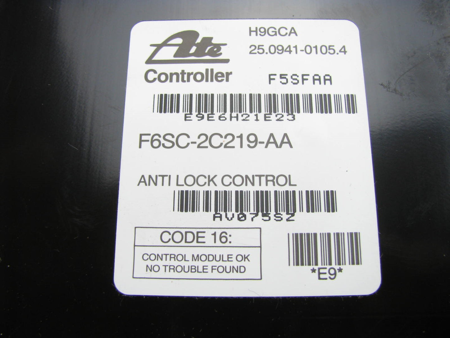 NEW - OEM Ford F6SZ-2C219-AA ABS Control Module (Without Traction Control ONLY)