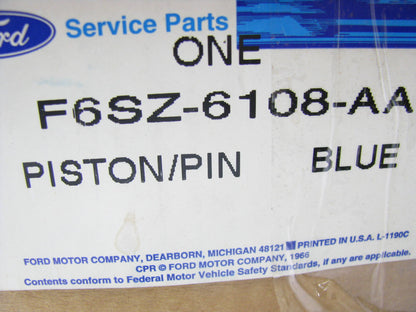 (6) NEW - OEM Ford F6SZ-6108-AA Engine Piston - Standard 1989-1995 3.8L-V6