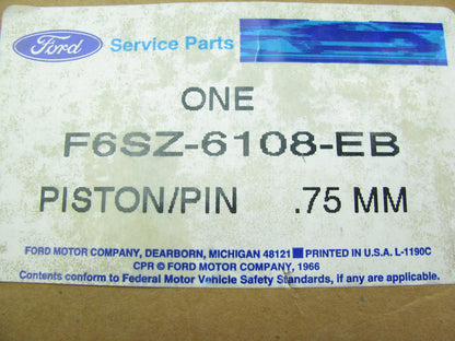 NEW - OEM Ford F6SZ-6108-EB Engine Piston .75mm 1996 Thuderbird Supercoupe 3.8L
