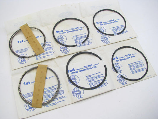 Ford F6ZZ-6148-B 0.020'' SIZE Piston Rings - DOES 2 PISTONS - Ford 3.8L 4.2L V6