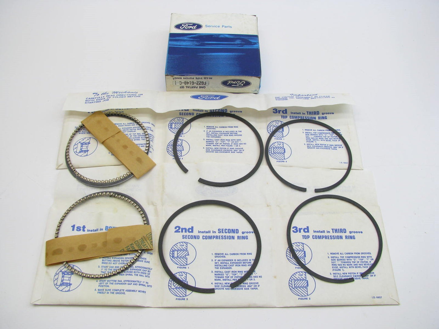 Genuine OEM 96-03 Ford 3.8L 4.2L V6 Piston Rings - 030 Oversize - Does 2 Pistons