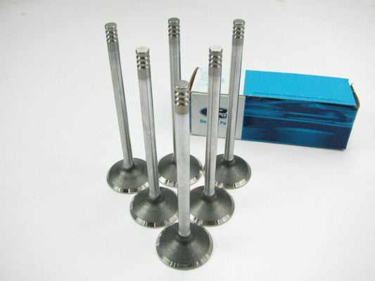 (6) NEW - OEM Ford F6ZZ-6505-A Engine Exhaust Valves 1996-2006 3.8L 3.9L 4.2L-V6