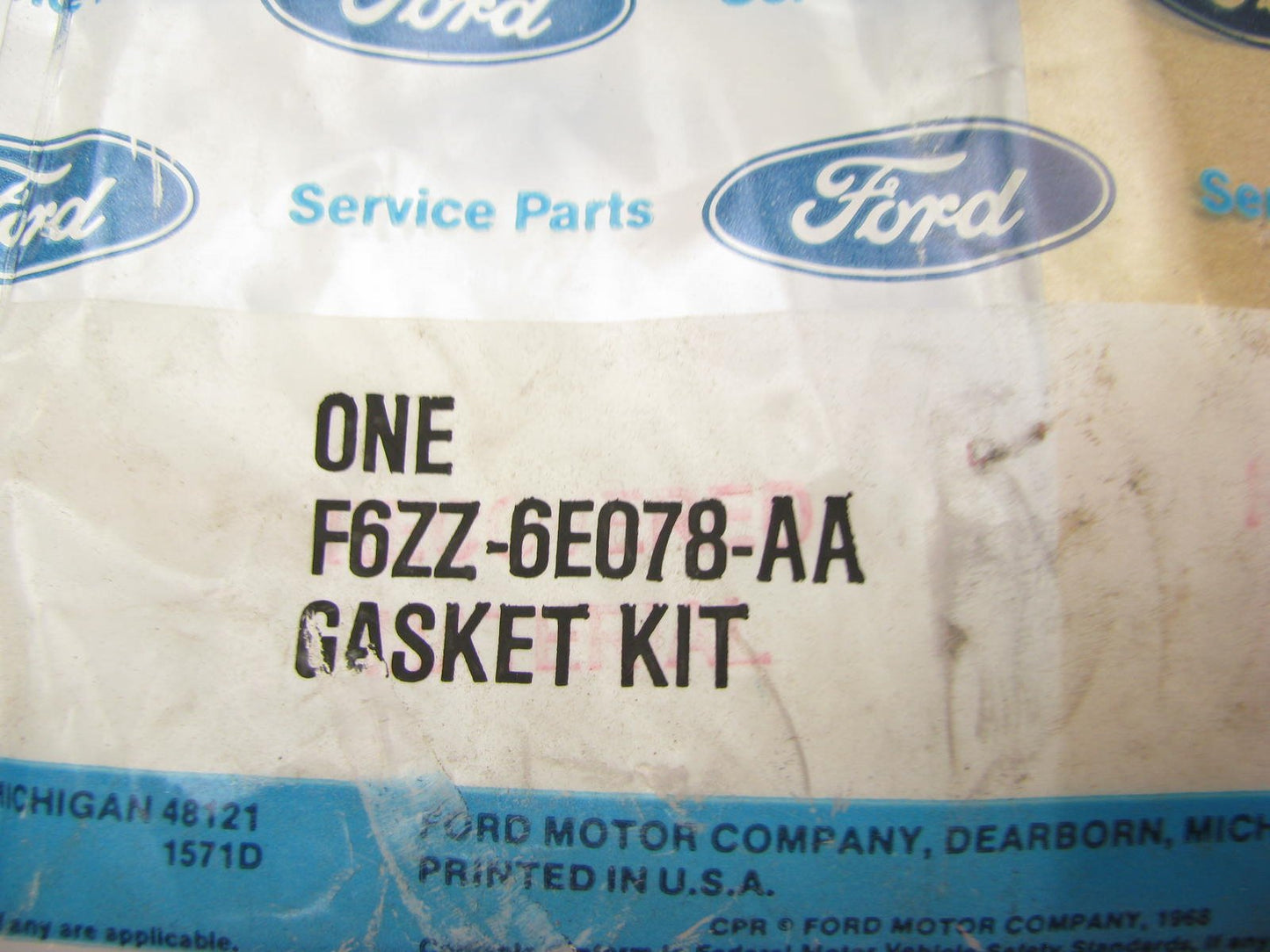 NEW - OEM Ford F6ZZ-6E078-AA Lower Engine Gasket Set 1996-2001 3.8L-V6