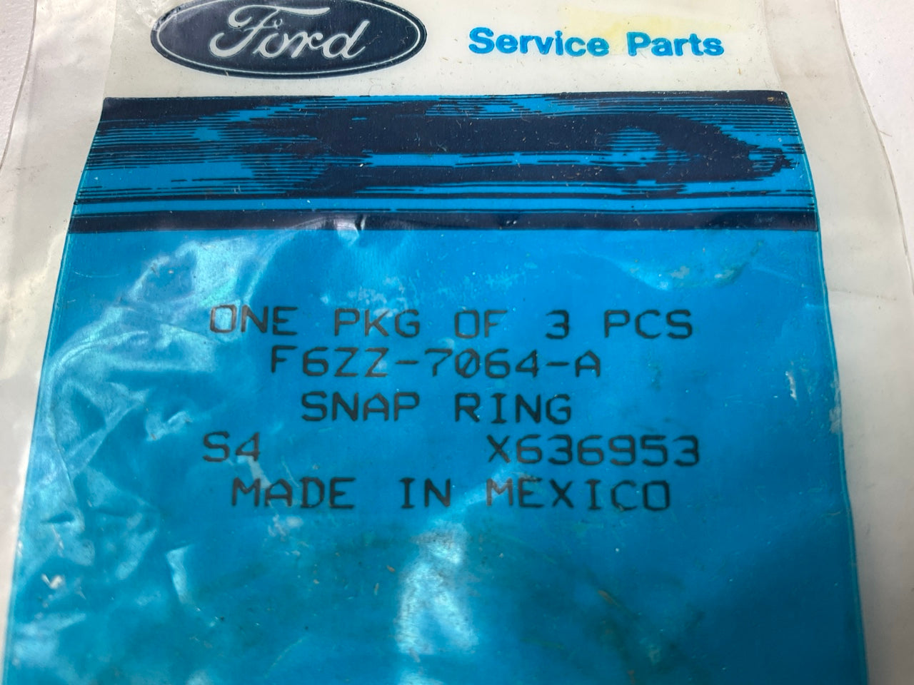 (3) NEW - OEM Ford F6ZZ-7064-A Manual Transmission Snap Ring, T45OD