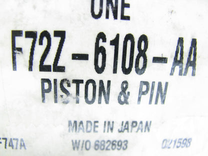 NEW - OEM Ford F72Z-6108-AA Engine Piston - Standard 1995-1997 Probe 2.0L-L4