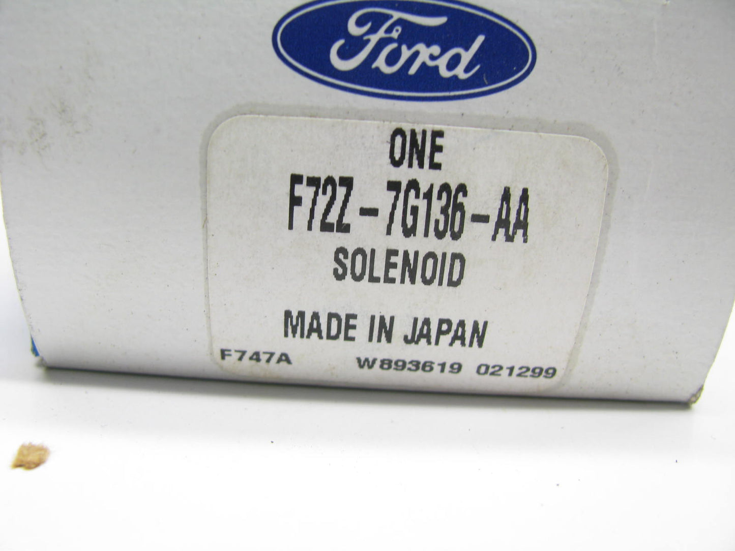 NEW - OEM Ford F72Z-7G136-AA Automatic Transmission Control Solenoid